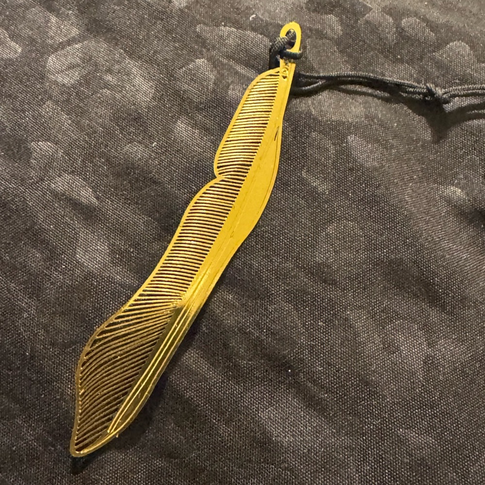 GOLD PALM TREE LEAF 18K GOLD PLATED BOOKMARK